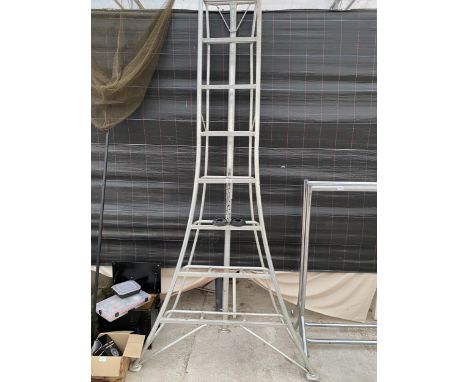 A SEVEN RUNG TRIPOD SAFETY LADDER 