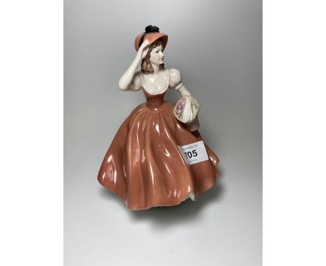 A COALPORT LADIES OF FASHION 'FLORA' CERAMIC LADY FIGURE 