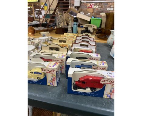 A COLLECTION OF LLEDO BOXED DIE-CAST VEHICLES OF VINTAGE ADVERTISING VANS 