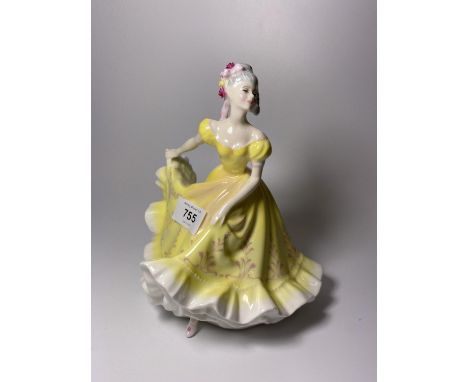 A ROYAL DOULTON 'NINETTE' HN2379 CERAMIC LADY FIGURE 