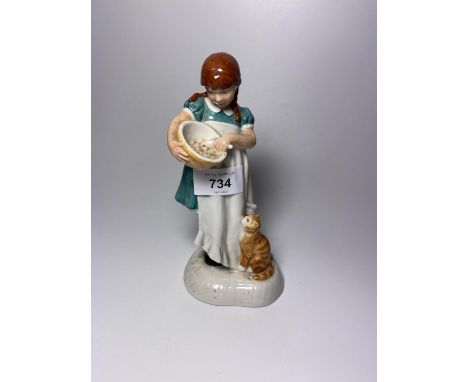 A ROYAL DOULTON CHILDHOOD DAYS 'SAVE SOME FOR ME' HN2959 CERAMIC LADY FIGURE (SECONDS) 
