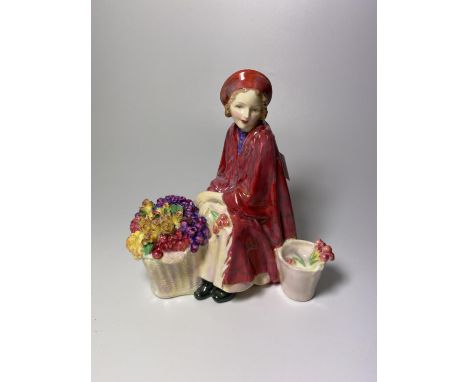 A ROYAL DOULTON 'BONNIE LASSIE' CERAMIC LADY FIGURE 