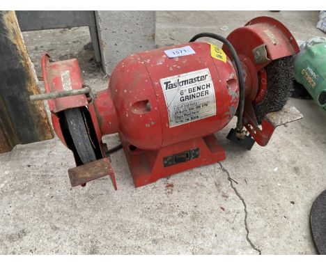 A TASKMASTER 6" ELECTRIC BENCH GRINDER 