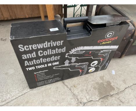 A NEW AND BOXED CONCEPT BY DUROFIX SCREWDRIVER AND COLLATED AUTOFEEDER 