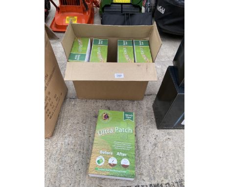 FIVE NEW AND SEALED BOXES OF ULTRA PATCH GRASS SEED 