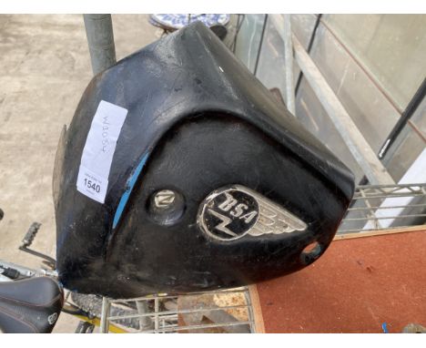 A VINTAGE FIBRE GLASS BSA MOTORBIKE PANEL/COVER 