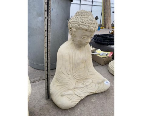 AN AS NEW EX DISPLAY CONCRETE BUDDAH FIGURE  *PLEASE NOTE VAT TO BE PAID ON THIS ITEM* 