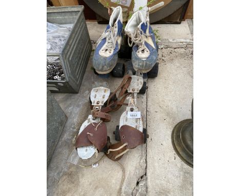 TWO PAIRS OF VINTAGE ROLLER SKATES 