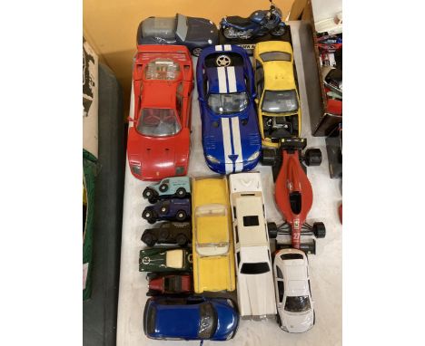FIFTEEN MODEL VEHICLES TO INCLUDE A 1/18 SCALE FERRARI 