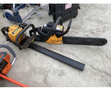 A PARTNER 370 CHAINSAW AND A PARTNER HG 55-12 HEDGE TRIMMER 