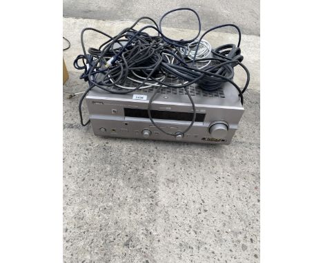 A YAMAHA AV AMPLIFIER VIDEO PLAYER AND REMOTE 