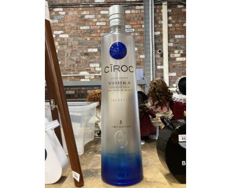 A LARGE 6 LITRE 'CIROC' EMPTY VODKA BOTTLE 