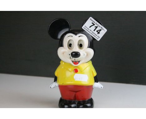 Vintage Walt Disney ' Illco ' Productions Wind-up Musical Mickey Mouse, 17cms high