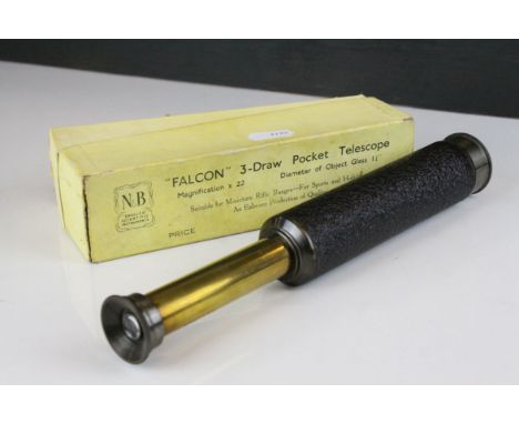 Boxed N&amp;B ' Falcon ' 3-Draw Pocket Telescope