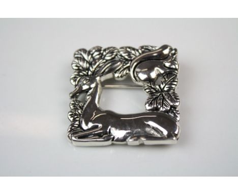 Silver Jensen Style Brooch