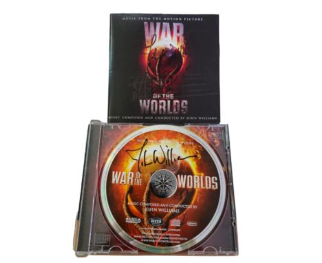 John Williams signed War of the Words CD from the original motion picture. Signed on cd booklet and on disc. Good condition. 