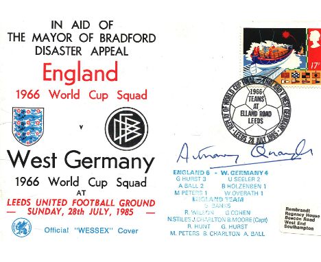 Actor Anthony Quayle signed 1985 Bradford Football Disaster FDC. Sir John Anthony Quayle (7 September 1913 - 20 October 1989)