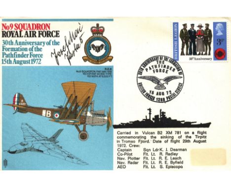 Great War Luftwaffe ace Josef Mai signed Hans Rossbach 9 sqn RAF cover. Rare. Major Josef Mai (3 March 1887 - 18 January 1982