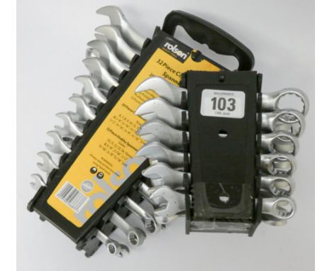 32 piece combination spanner set &amp; stubby spanner set