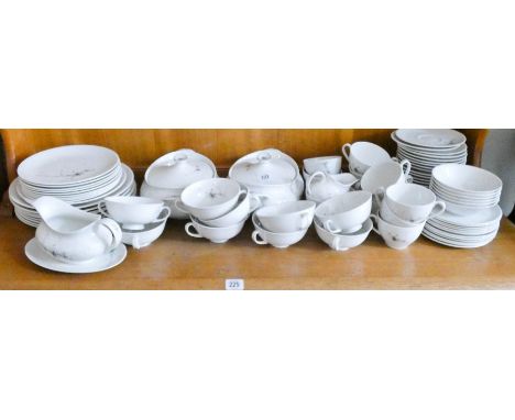 Royal Doulton green brier pattern part dinner and tea service  