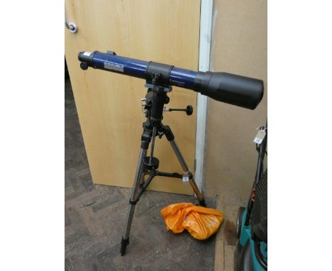A Bresser Sky Lux telescope on tripod base 