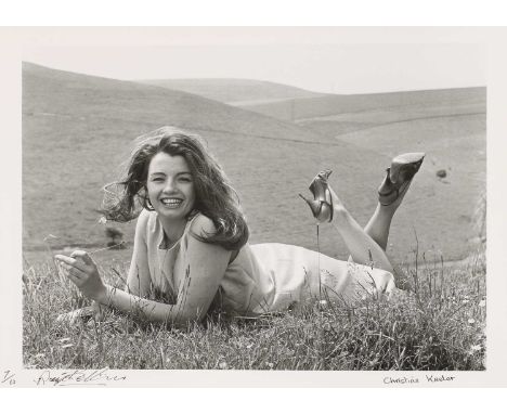 *CHRISTINE KEELERRay Bellisario (1936-2018): 'Freedom - First Day Out Of Prison, Lying In A Field' (Full Length) Signed By Ch