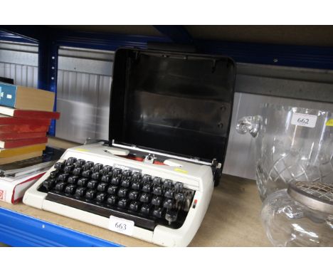 A Brother 215 portable typewriter 
