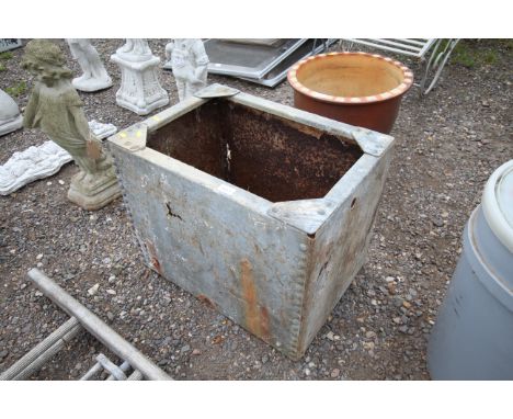 A galvanised water trough AF