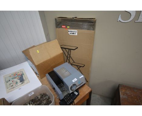 A Boots Super IQ slide projector sold as collectors item with projector stand