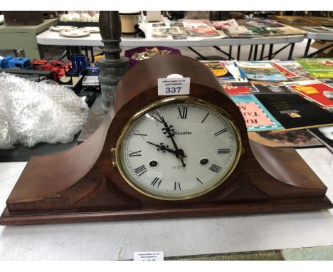 A 'MAXIM' 31 DAY CHIMING MANTLE CLOCK 