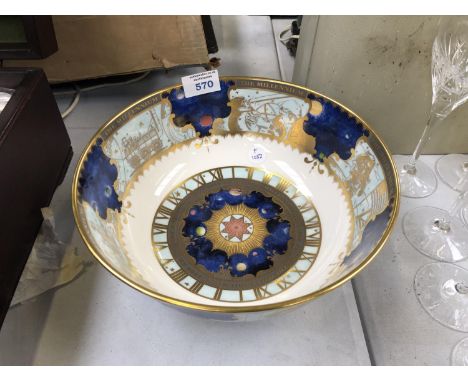 A ROYAL WORCESTER LIMITED EDITION MILLENIUM COLLECTION LARGE BOWL 