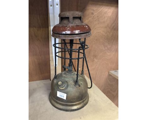 A VINTAGE METAL TILLEY MINERS LAMP 