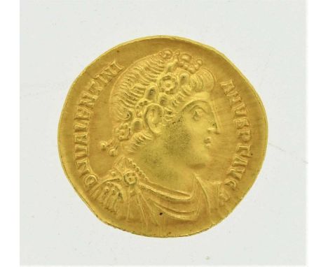 Valentinian I (AD 364-375), Gold Solidus, mint of Antioch, probably AD 364-7, bust right with rosette and pearl diadem, rever