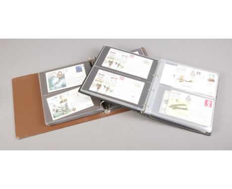 Two albums containing a very good selection (approximately 182) of RAF first day covers, including many limited editions.  