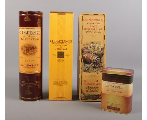 A collection of Glenmorangie Scotch whisky. To include 1 x 70cl The Original ten years, 1x 70cl, 1 x 75cl, 2 x 5cl. All boxed