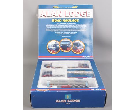 A boxed Corgi Limited Edition diecast truck set. 'Hauliers of Renown Alan Lodge Pride of the days'. CC99164.  