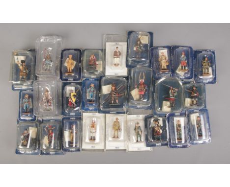 A large collection of boxed Del Prado figures; to include Blitzkrieg Warrant Officer (1934), RAF Fighter Pilot (1940) and Ser