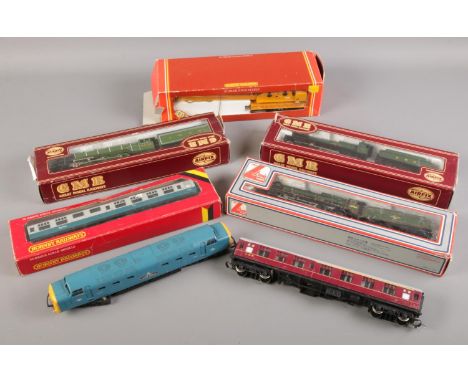 A collection of model locomotives. To include GMR 'flying Scotsman' No 4472, Lima 'Lord Anson' No 30861, GMR 'Minton manor' N