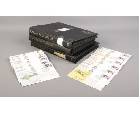 Three albums containing a large collection of RAF first day covers (approximately 122), together with many loose examples.  
