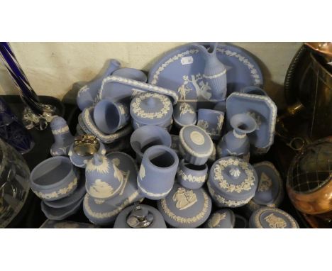 A Tray Containing Trinket Boxes, Table Lighter, Vases, Trays Etc 