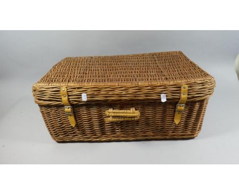 A Wicker Picnic Hamper, 57cm Wide 