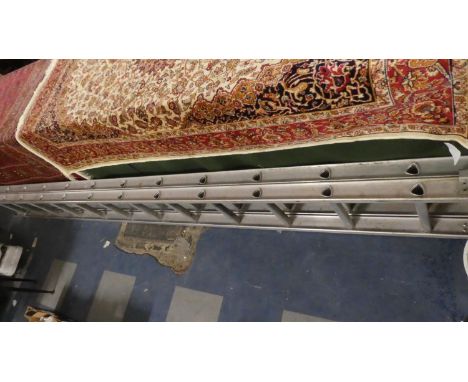 An Aluminium Extending Ladder 