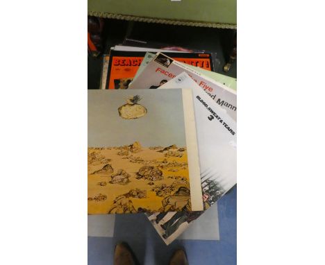 A Collection of Twelve 33rpm LPs to Include Blood, Sweat and Tears, Beach Boys, Led Zeppelin, Elton John, Manfred Mann, Holli