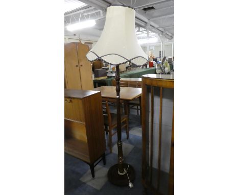 A Mahogany Standard Lamp 