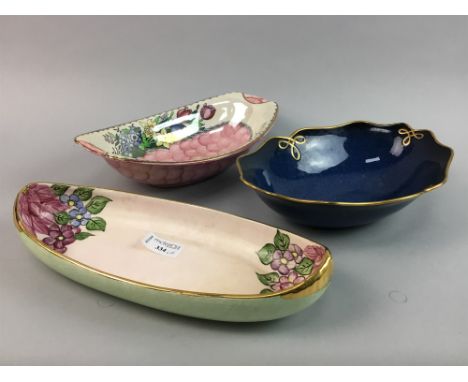 MOORCROFT BOWL, along with other ceramics including Carltonware, Maling and Royal Winton examples