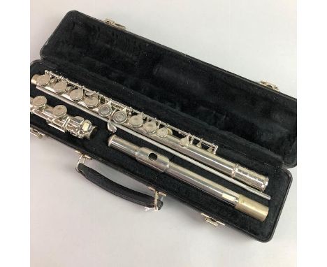 BUNDY II FLUTE BY THE SELMER COMPANY, along with a barometer (2)