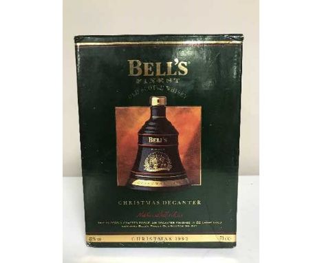 A Bell's Old Scotch Whiskey Christmas decanter, box and sealed - 1992