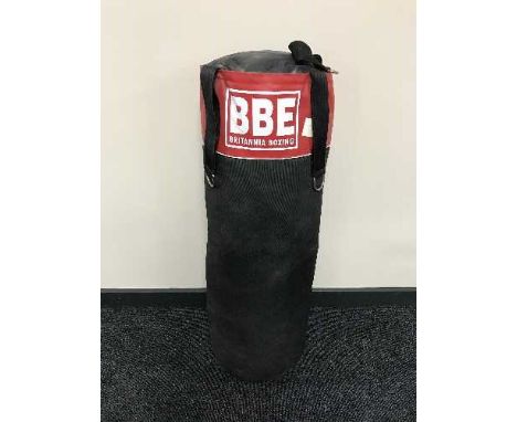 A BBE punch bag with bracket 