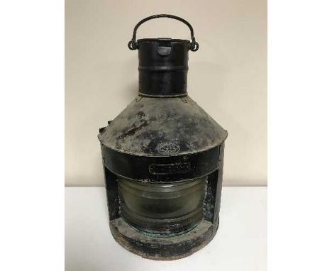 A Griffiths and Son of Birmingham starboard ship's lamp 