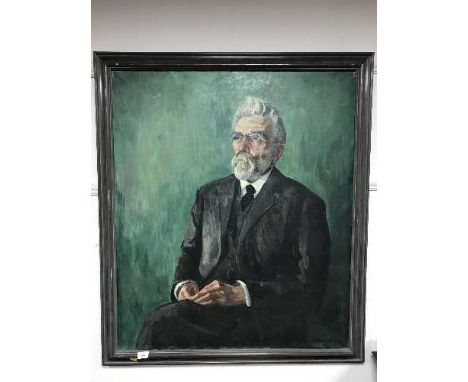 Continental school : portrait of a bearded man, oil on canvas. 